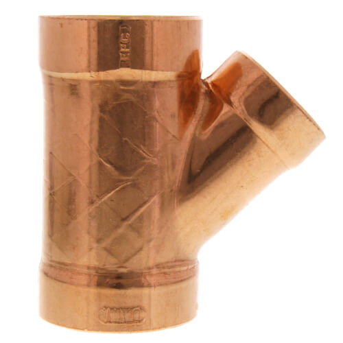 2" x 2" x 1-1/2" Wrot Copper DWV Wye