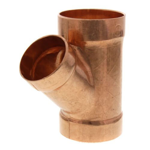 2" x 2" x 1-1/2" Wrot Copper DWV Wye
