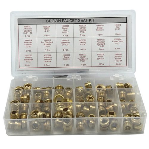 100 Piece Crown Brass Seat Kit (Lead-Free)
