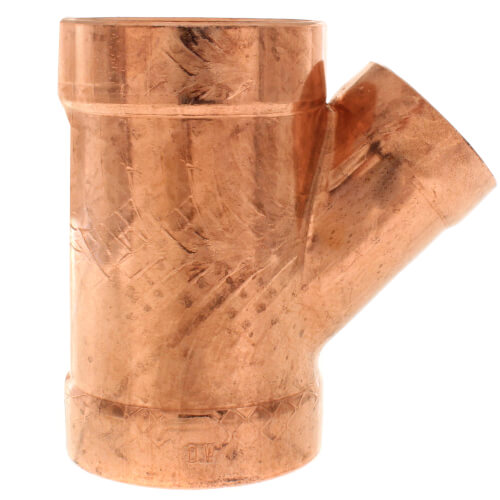 3" x 3" x 2" Wrot Copper DWV Wye