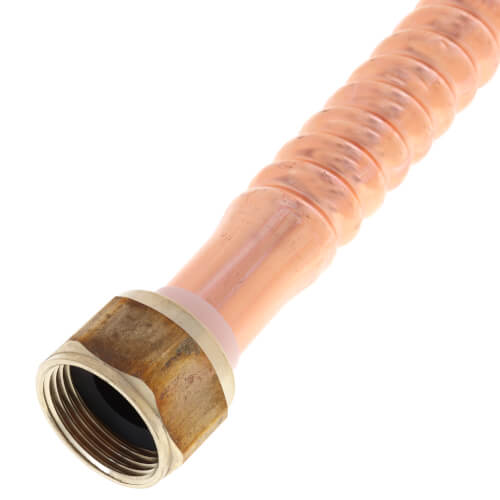3/4" PureFlow PEX Crimp x 3/4" FPT Swivel Water Heater Connector (18" Length) 3 3/4" PureFlow PEX Crimp x 3/4" FPT Swivel Water Heater Connector (18" Length)
