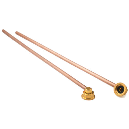 E-Z Install Wall Mount Faucet Line Kit With 3/8" Copper Tubing (14" Long), 21-440L