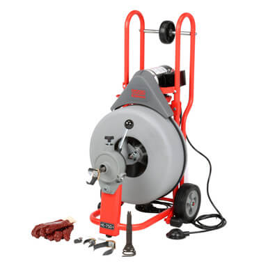 K-750 Drum Machine w/ Autofeed (115v), C-24 IC 5/8" x 100' Cable & Kit