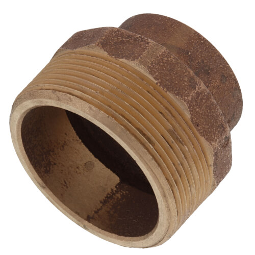 1-1/2" x 2" Cast Brass DWV Male Adapter