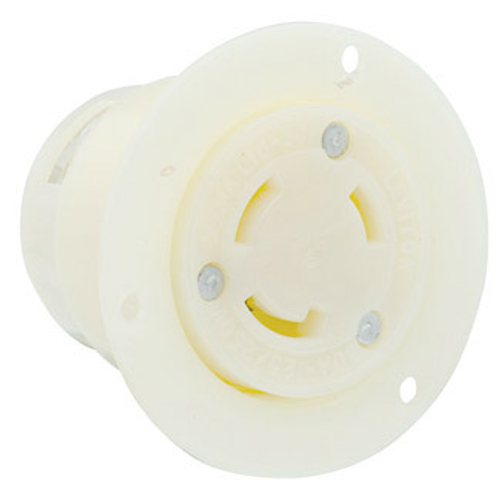 15A, 125V Flanged Outlet Locking Receptacle, Industrial Grade