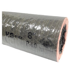 10" x 50' F114 Insulated Flex Duct (Gray Jacket)