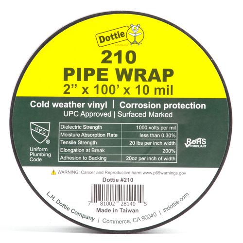 2'' x 100' Pipe Wrap (10 Mil)