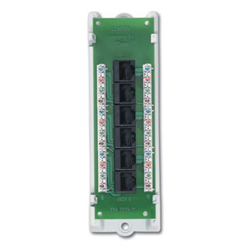 Cat 5e Voice & Data Expansion Module, 6-port, w/ Abs Bracket