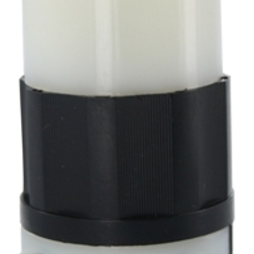 15A, 125 Volt/10A, 250 Volt,Â Non-NEMA, 3P, 3W, Connector, Straight Blade, Non-Grounding (Black/White)
