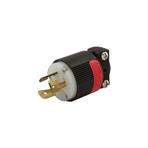 Safety Grip Locking Plug, #14-10 Awg, 10A, 15A, Industrial, 125/250V, Back Wiring, Black, White, 4767 2 Safety Grip Locking Plug, #14-10 Awg, 10A, 15A, Industrial, 125/250V, Back Wiring, Black, White, 4767