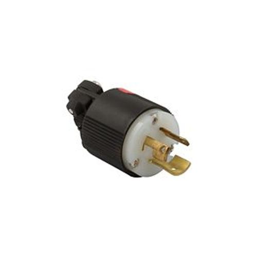 Safety Grip Locking Plug, #14-10 Awg, 10A, 15A, Industrial, 125/250V, Back Wiring, Black, White, 4767 3 Safety Grip Locking Plug, #14-10 Awg, 10A, 15A, Industrial, 125/250V, Back Wiring, Black, White, 4767