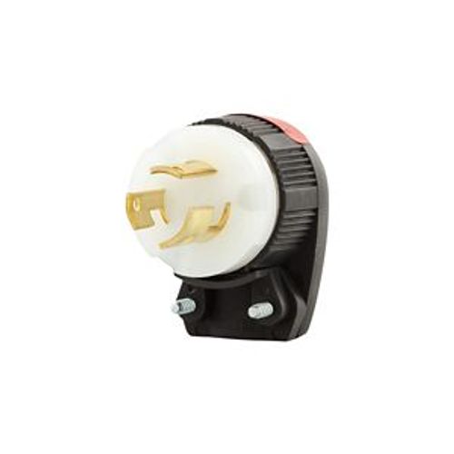 Safety Grip Locking Connector, #16-12 Awg 10A, 15A, 125/250V, Angled Safety Grip, 3-Pole, 3-Wire, 4767AN