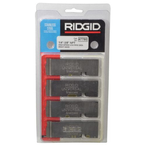 Thread Chaser Bolt Die, 1/4-18 to 3/8-18 NPT, High Speed for Stainless Steel RH, 12Â° Hook Angle, Right Hand for Ridgid 504A, 711, 713, 811A, 815A, 816, 817 & 842 Die
