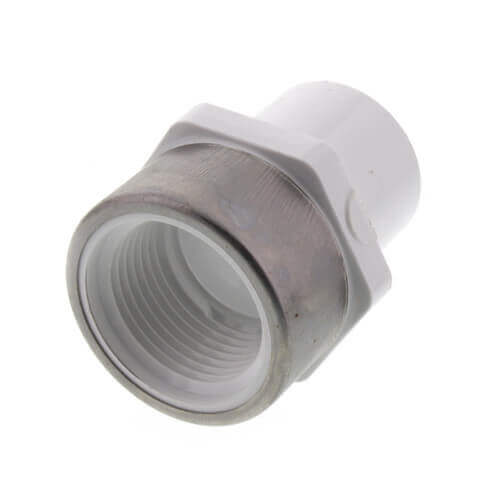 3/4" x 1/4" PVC Schedule 40 Spigot x Spec. Reinforced Female Adapter
