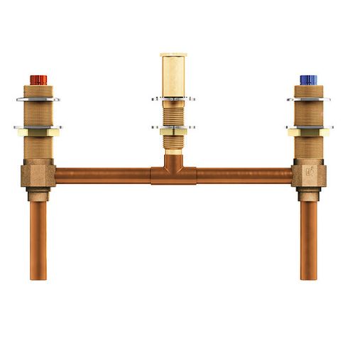 M-pact 2 Handle Roman Tub Valve 10" Center 1/2" Cc