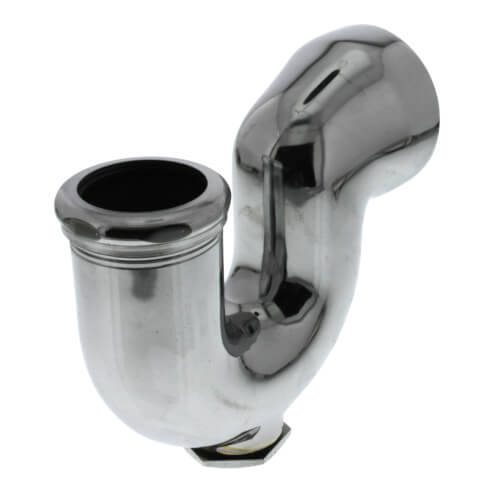 2" IPS x 1-1/2" SJ Nut NY Regular Trap with Cleanout (Chrome Plated)