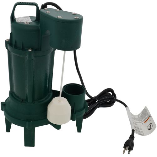 Model 212 Builder Series Sewage Pump, 1/2 HP, 115V, 1 Ph, 2" NPT Discharge, 82 GPM, 10' Cord