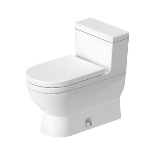 Starck 3 One-Piece Elongated Toilet, 1.28 Gpf (White), 2120010001 3 Starck 3 One-Piece Elongated Toilet, 1.28 Gpf (White), 2120010001