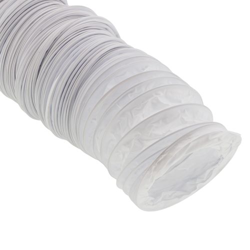 3" x 50 Ft. Flexible White Vinyl Duct