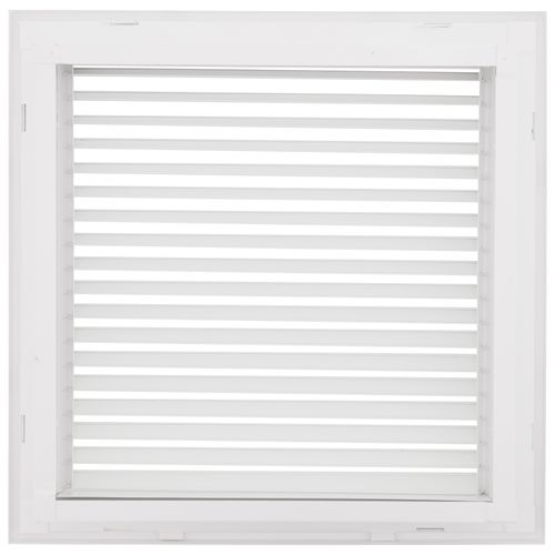 14" x 14" (Wall Opening Size) White Steel Fixed-Bar Filter Grille (96AFB Series)