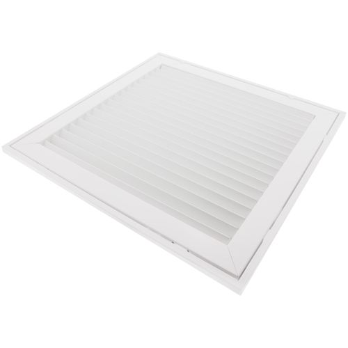 14" x 14" (Wall Opening Size) White Steel Fixed-Bar Filter Grille (96AFB Series)