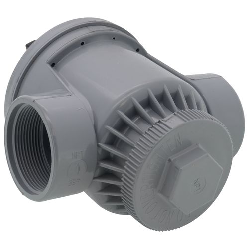 2" FNPT PVC Globe Valve w/ Flow Control