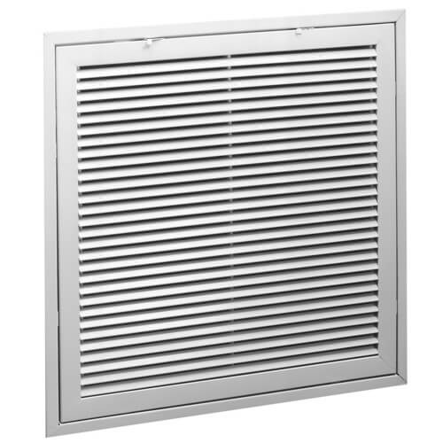 20" x 20" (Wall Opening Size) White Steel Fixed-Bar Filter Grille (96AFBT Series)