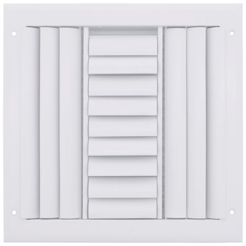 10" x 10" (Wall Opening Size) Three-Way White Sidewall/Ceiling Register (A613MS Series)