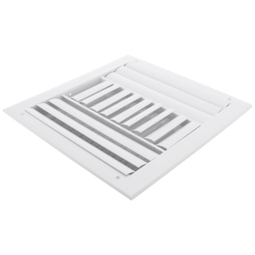 10" x 10" (Wall Opening Size) Three-Way White Sidewall/Ceiling Register (A613MS Series)