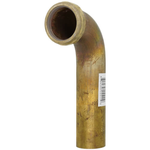 1-1/2" X 6" Rough Brass Slip Joint Waste Bend, 20 GA w/ Nuts & Washers