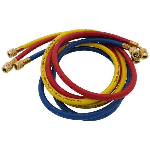 PLUS II 3-Pack Charging Hoses w/ 1/4" HAV Standard Fitting (60" Length)