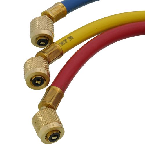 PLUS II 3-Pack Charging Hoses w/ 1/4" HAV Standard Fitting (60" Length)