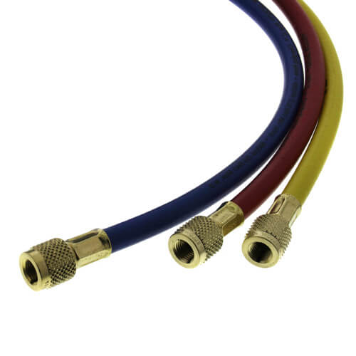 PLUS II 3-Pack Charging Hoses w/ 1/4" HAV Standard Fitting (72" Length)