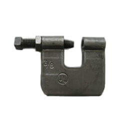 5/8" Black C-Clamp with Bottom Locking Nut