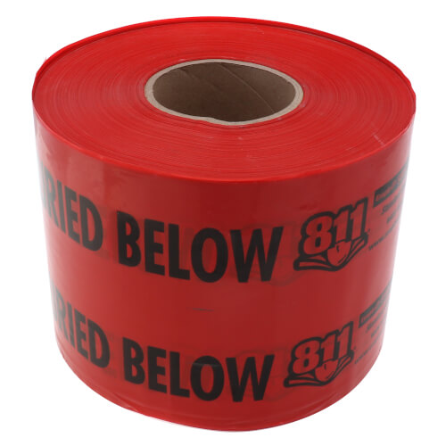 SHIELDTEC "Caution Electric Line Buried Below" Tape (6" x 1000 Ft)