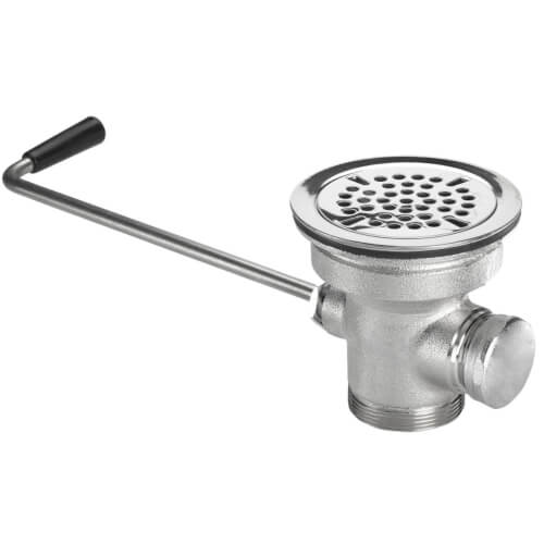 3" Twist Waste Drain with 1-1/4" Overflow Outlet, 22-201-KROWNE