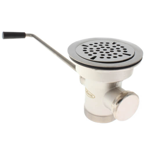 3-1/2" Twist Waste Drain With 1-1/4" Overflow Outlet (Cap Included), 22-204