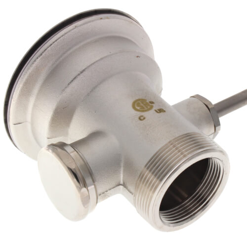 3-1/2" Twist Waste Drain With 1-1/4" Overflow Outlet (Cap Included), 22-204