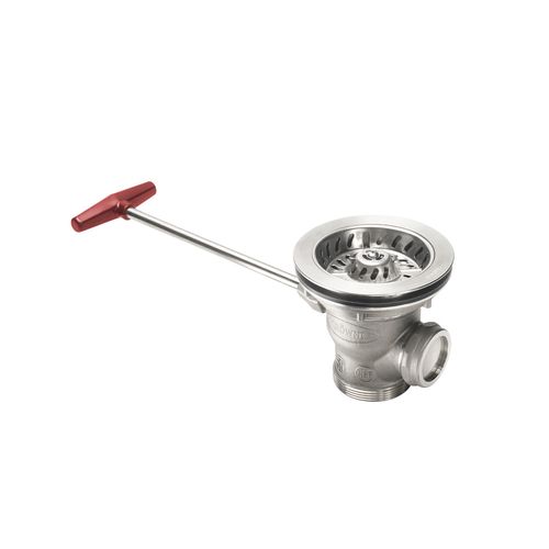 Diamond Series RotoPro 3-1/2" Ball Valve Waste Drain, Stainless Steel