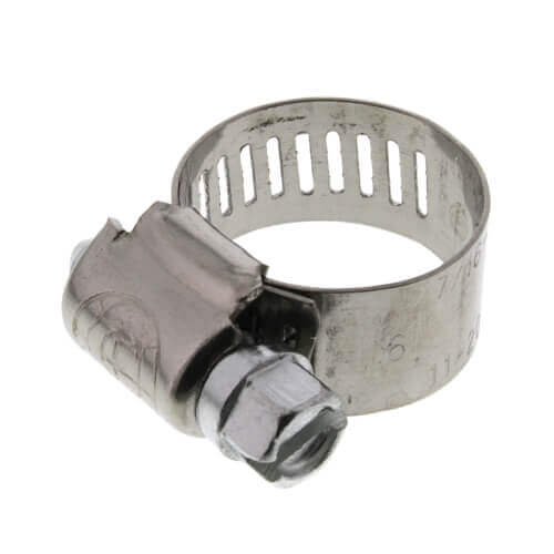 3/8"- 7/8" #6 Stainless Steel Hose Clamp w/ Carbon Screw