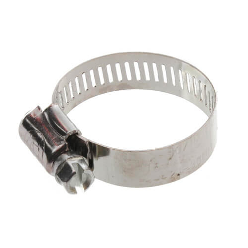 1-3/16" - 1-1/2" #16 Stainless Steel Hose Clamp w/ Carbon Screw