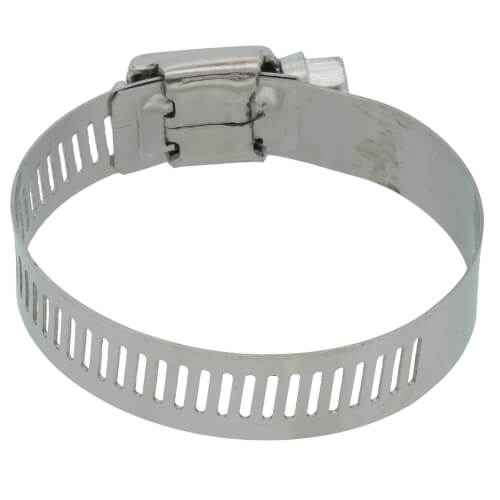 1"- 2" #24 Stainless Steel Worm Gear Hose Clamp w/ Carbon Screw