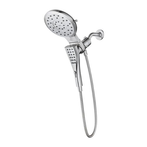 Verso Spot Resist Brushed Nickel Infinite Function 7" Diameter Spray Head w/ Handshower, 60" Hose, Magnetix, 1.75 Gpm