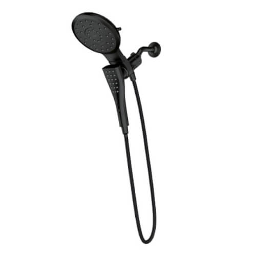 Verso 7" Diameter 8-Spray Pattern Spray Head w/ Handshower and Infinite Dial (Matte Black)