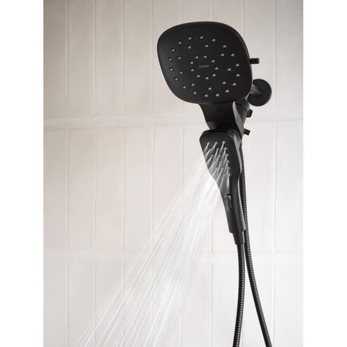 Verso 8 Function 7" Diameter Spray Head Standard w/ Handshower, 2.5 GPM, 220C5BL (Matte Black) 3 Verso 8 Function 7" Diameter Spray Head Standard w/ Handshower, 2.5 GPM, 220C5BL (Matte Black)