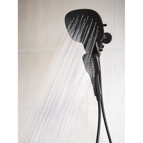 Verso 8 Function 7" Diameter Spray Head Standard w/ Handshower, 2.5 GPM, 220C5BL (Matte Black) 5 Verso 8 Function 7" Diameter Spray Head Standard w/ Handshower, 2.5 GPM, 220C5BL (Matte Black)