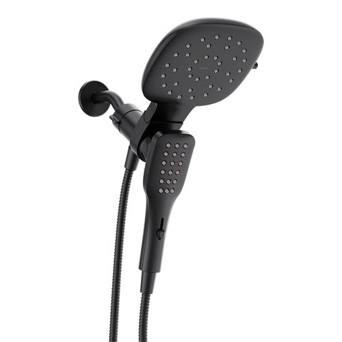 Verso 8 Function 7" Diameter Spray Head w/ Handshower, 1.75 GPM, 220C5EPBL (Matte Black)