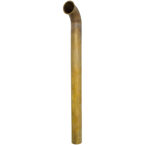 1-1/2" x 18" Rough Brass Direct Connect Waste Bend, 22 GA