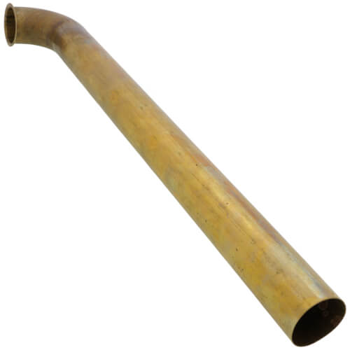 1-1/2" x 18" Rough Brass Direct Connect Waste Bend, 22 GA
