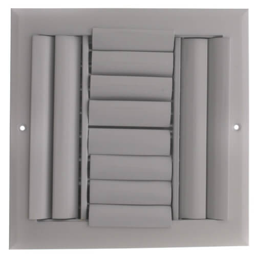 8" x 8" (Wall Opening Size) White Sidewall/Ceiling Register (A614MS Series)